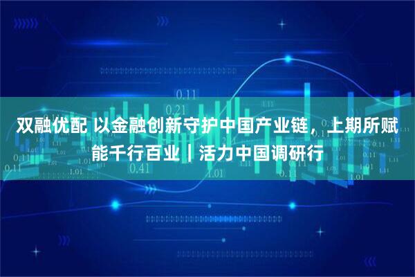 双融优配 以金融创新守护中国产业链，上期所赋能千行百业｜活力中国调研行