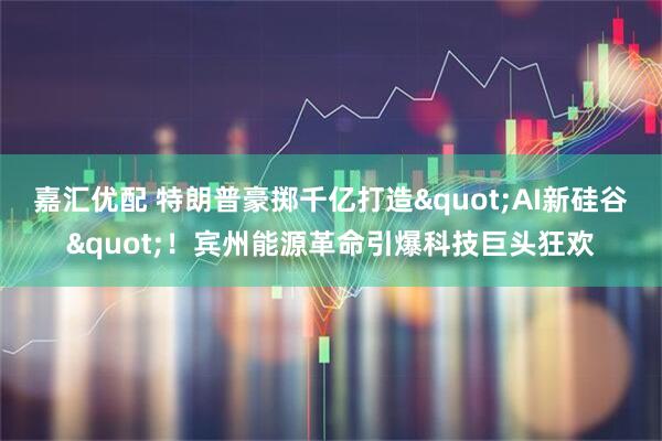 嘉汇优配 特朗普豪掷千亿打造"AI新硅谷"！宾州能源革命引爆科技巨头狂欢